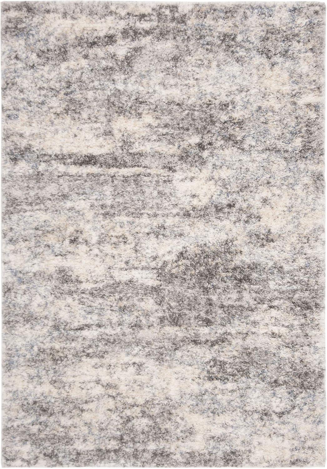 image:imageSAFAVIEH Area Rug 8x10 Berber Shag Collection Large Grey Blue amp Cream NonShedding amp Easy to Clean Ideal for Living Room Bedroom Dining Space BER219GGrey BlueCream