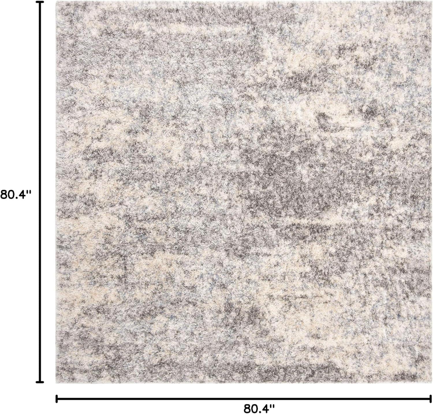 image:imageSAFAVIEH Area Rug 8x10 Berber Shag Collection Large Grey Blue amp Cream NonShedding amp Easy to Clean Ideal for Living Room Bedroom Dining Space BER219GGrey BlueCream