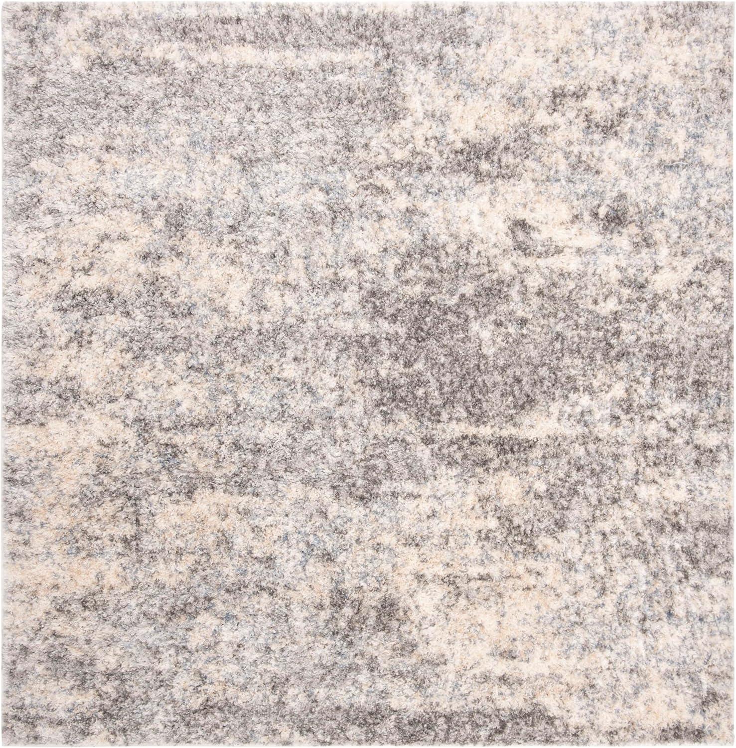 image:imageSAFAVIEH Area Rug 8x10 Berber Shag Collection Large Grey Blue amp Cream NonShedding amp Easy to Clean Ideal for Living Room Bedroom Dining Space BER219GGrey BlueCream