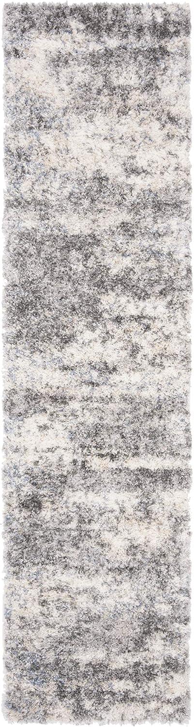 image:imageSAFAVIEH Area Rug 8x10 Berber Shag Collection Large Grey Blue amp Cream NonShedding amp Easy to Clean Ideal for Living Room Bedroom Dining Space BER219GGrey BlueCream