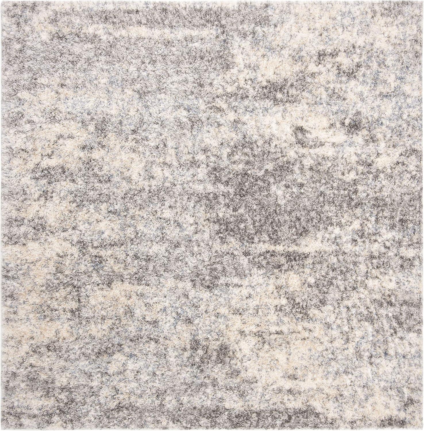 image:imageSAFAVIEH Area Rug 8x10 Berber Shag Collection Large Grey Blue amp Cream NonShedding amp Easy to Clean Ideal for Living Room Bedroom Dining Space BER219GGrey BlueCream
