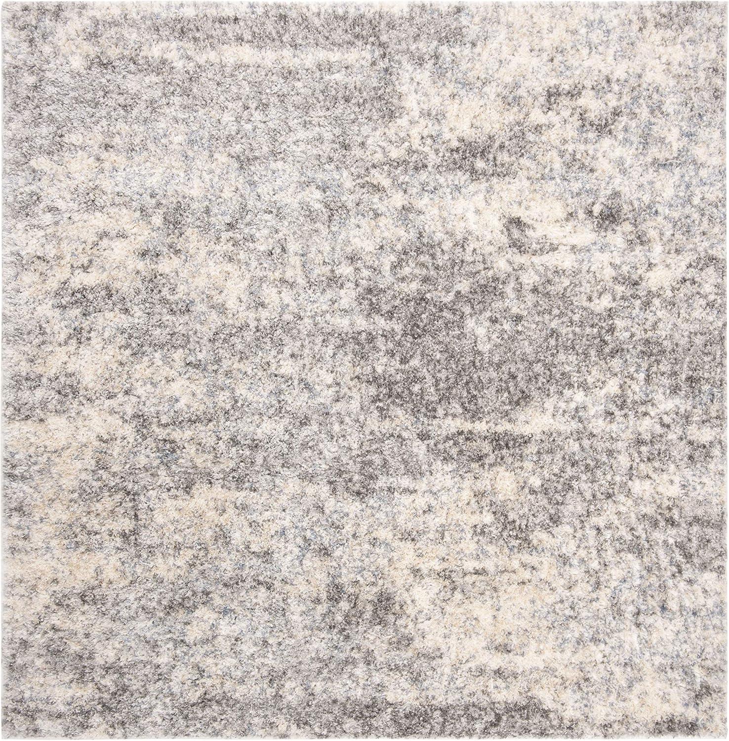 image:imageSAFAVIEH Area Rug 8x10 Berber Shag Collection Large Grey Blue amp Cream NonShedding amp Easy to Clean Ideal for Living Room Bedroom Dining Space BER219GGrey BlueCream