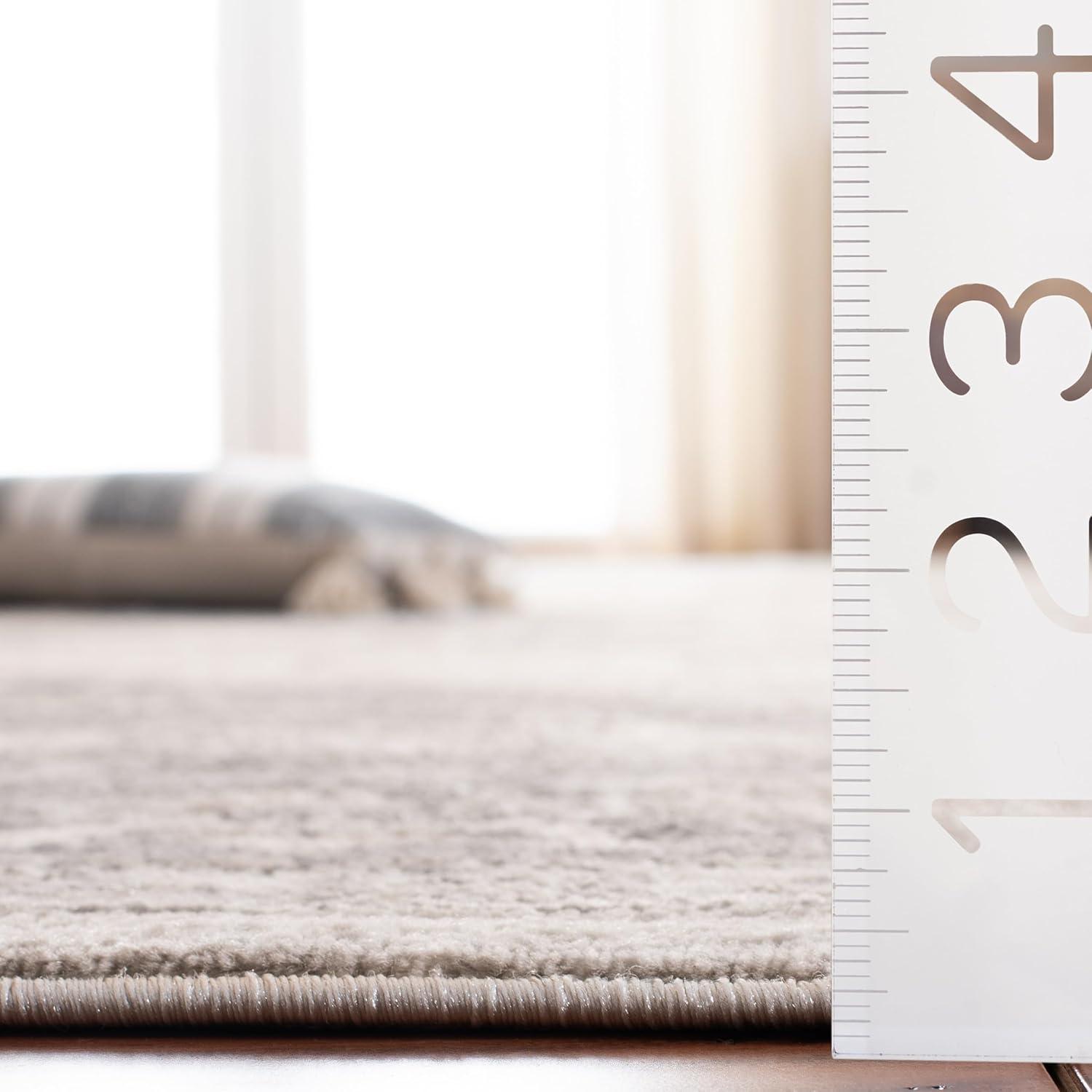 image:imageSAFAVIEH Area Rug 8x10 Brentwood Collection Large Navy amp Cream Medallion Distressed Design NonShedding amp Easy Cleaning Ideal for Living Room Bedroom Dining Space BNT865NCreamGrey