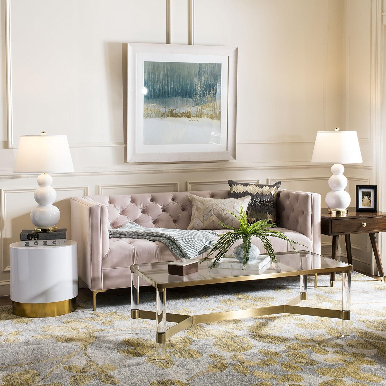 image:imageSAFAVIEH Area Rug 8x10 Evoke Collection Large Grey amp Gold Floral Design NonShedding amp Easy Cleaning Ideal for Living Room Bedroom Office Dining Space EVK236PGreyGold