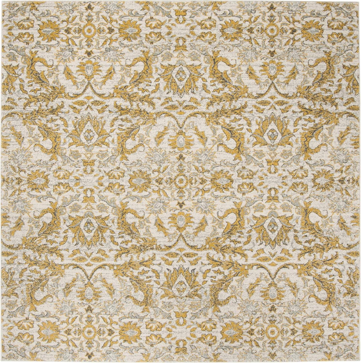 image:imageSAFAVIEH Area Rug 8x10 Evoke Collection Large Ivory amp Gold Shabby Chic Oriental Design NonShedding amp Easy Cleaning Ideal for Living Room Bedroom Office Dining Space EVK238SIvoryGold
