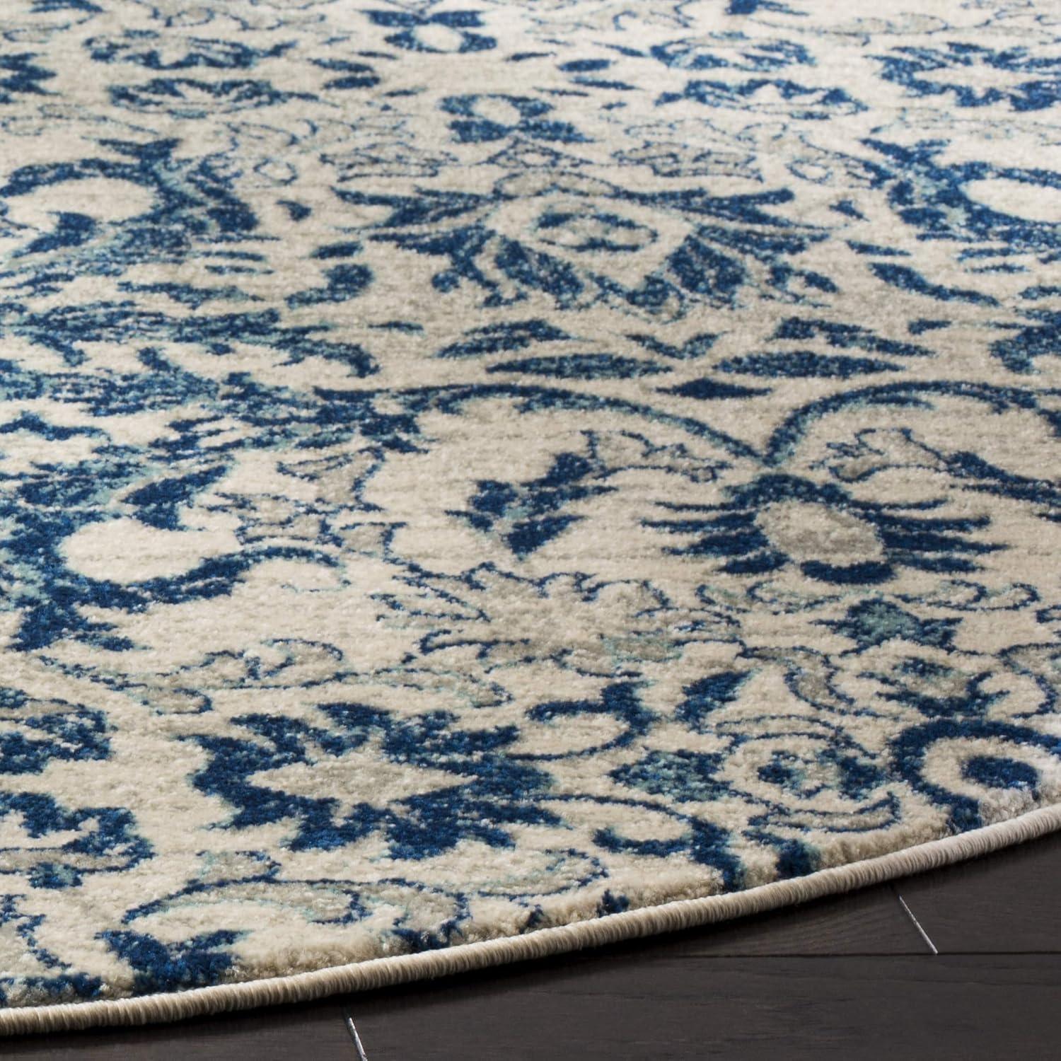image:imageSAFAVIEH Area Rug 8x10 Evoke Collection Large Ivory amp Gold Shabby Chic Oriental Design NonShedding amp Easy Cleaning Ideal for Living Room Bedroom Office Dining Space EVK238SIvoryBlue