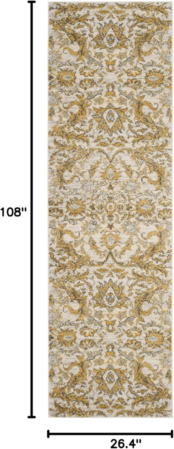 image:imageSAFAVIEH Area Rug 8x10 Evoke Collection Large Ivory amp Gold Shabby Chic Oriental Design NonShedding amp Easy Cleaning Ideal for Living Room Bedroom Office Dining Space EVK238SIvoryGold