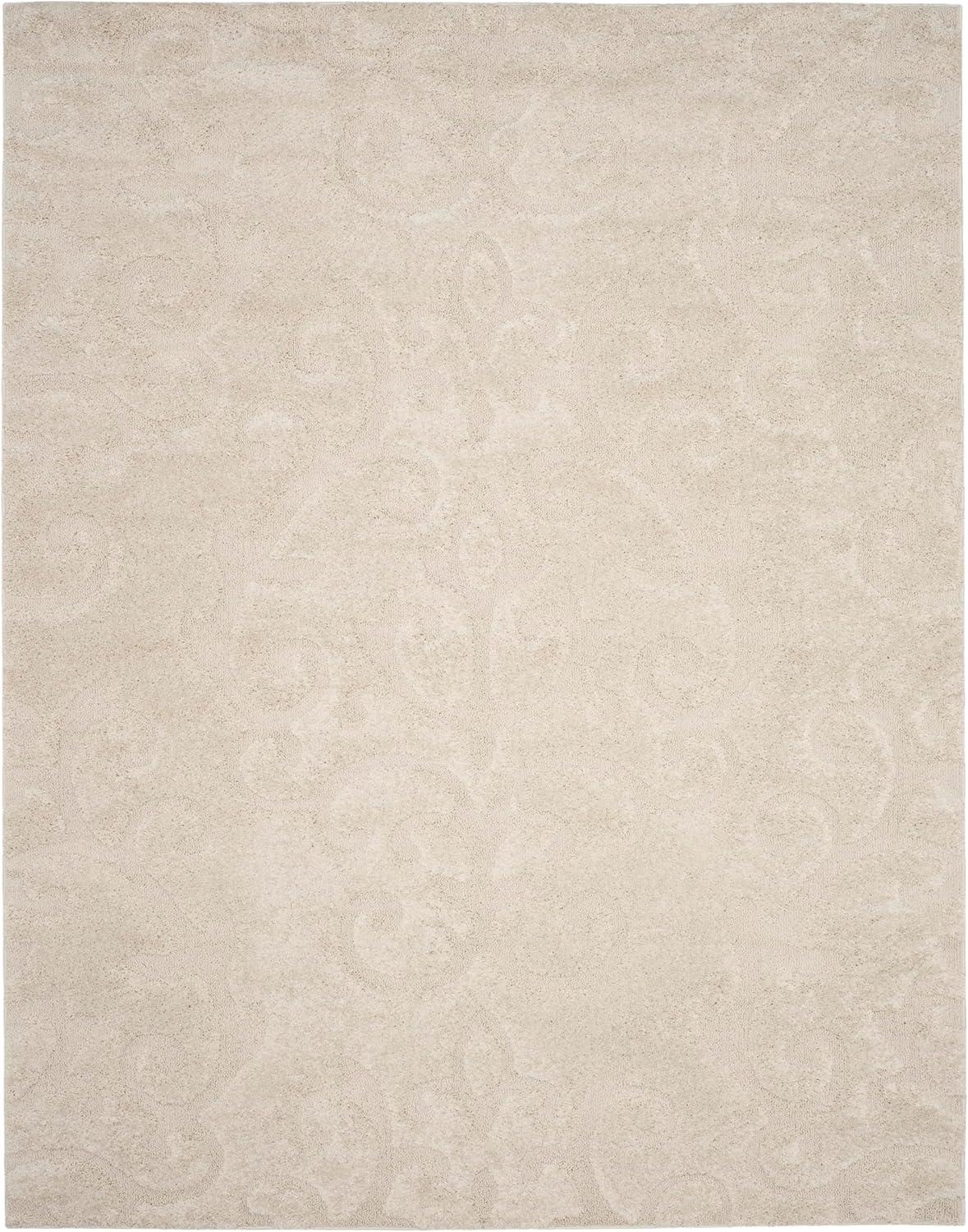 image:imageSAFAVIEH Area Rug 8x10 Florida Shag Collection Large Cream amp Beige Scroll Design NonShedding amp Easy Cleaning Plush Thick Pile Ideal for Living Room Bedroom Dining Space SG4701113Creme