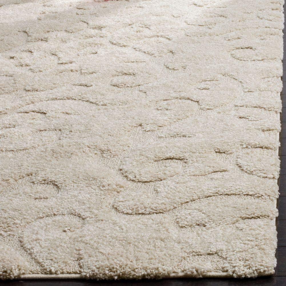image:imageSAFAVIEH Area Rug 8x10 Florida Shag Collection Large Cream amp Beige Scroll Design NonShedding amp Easy Cleaning Plush Thick Pile Ideal for Living Room Bedroom Dining Space SG4701113Creme