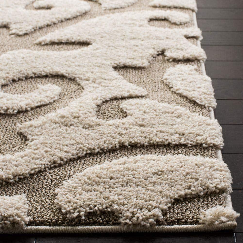 image:imageSAFAVIEH Area Rug 8x10 Florida Shag Collection Large Cream amp Beige Scroll Design NonShedding amp Easy Cleaning Plush Thick Pile Ideal for Living Room Bedroom Dining Space SG4701113CreamBeige