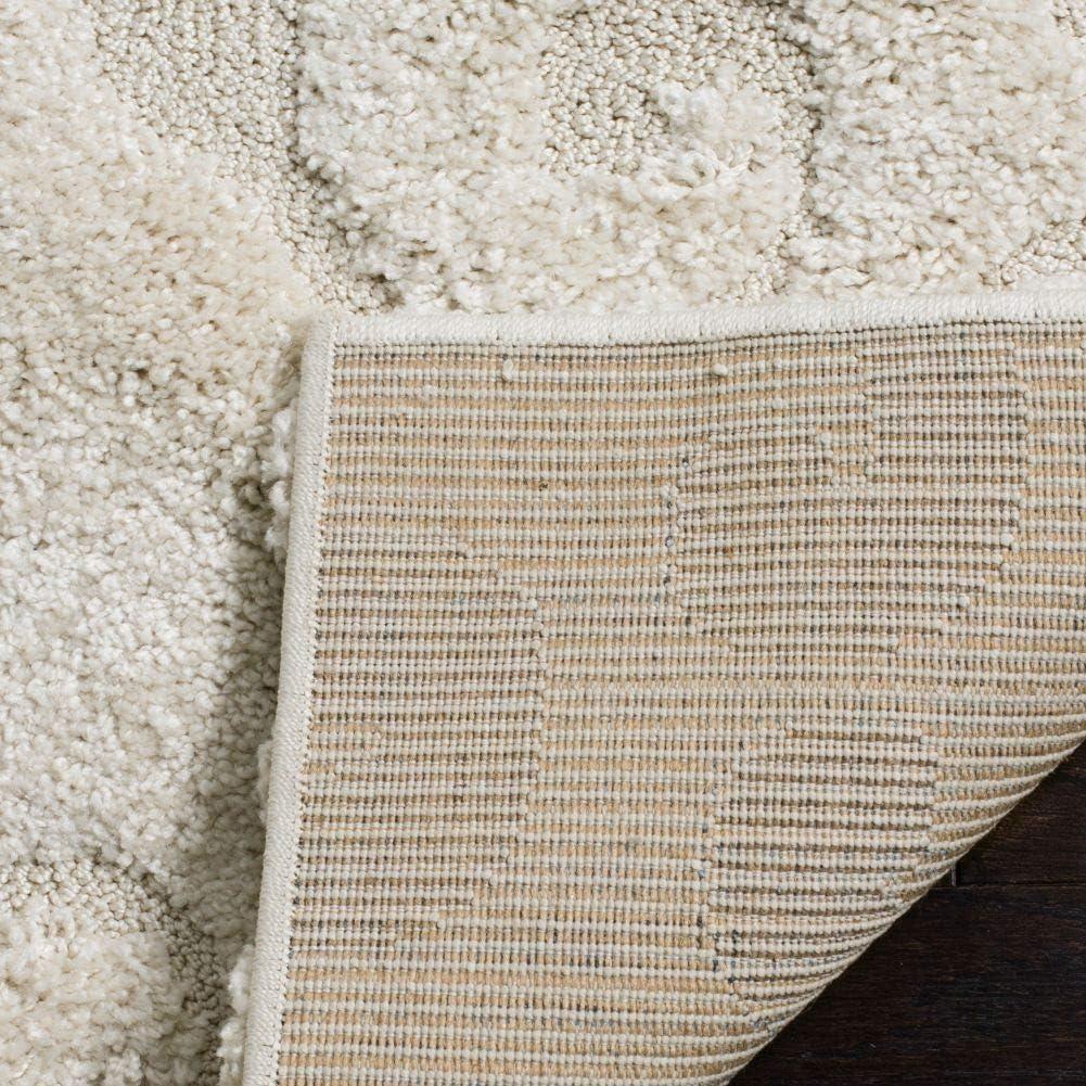 image:imageSAFAVIEH Area Rug 8x10 Florida Shag Collection Large Cream amp Beige Scroll Design NonShedding amp Easy Cleaning Plush Thick Pile Ideal for Living Room Bedroom Dining Space SG4701113Creme