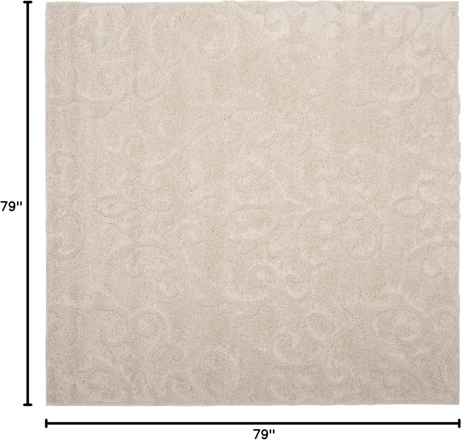 image:imageSAFAVIEH Area Rug 8x10 Florida Shag Collection Large Cream amp Beige Scroll Design NonShedding amp Easy Cleaning Plush Thick Pile Ideal for Living Room Bedroom Dining Space SG4701113Creme