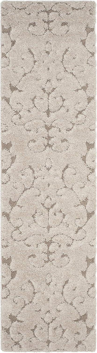 image:imageSAFAVIEH Area Rug 8x10 Florida Shag Collection Large Cream amp Beige Scroll Design NonShedding amp Easy Cleaning Plush Thick Pile Ideal for Living Room Bedroom Dining Space SG4701113CreamBeige