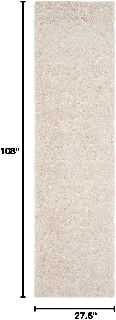 image:imageSAFAVIEH Area Rug 8x10 Florida Shag Collection Large Cream amp Beige Scroll Design NonShedding amp Easy Cleaning Plush Thick Pile Ideal for Living Room Bedroom Dining Space SG4701113Creme
