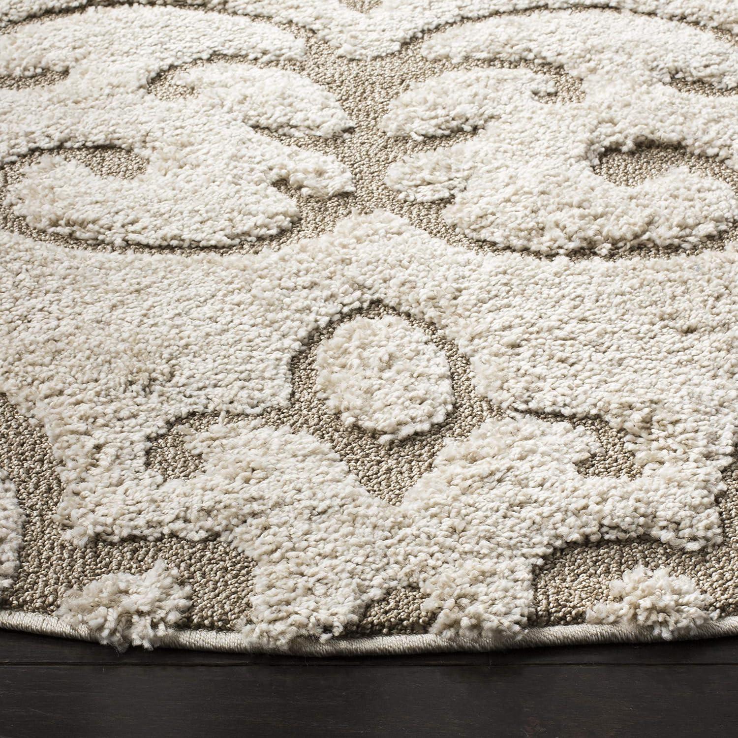 image:imageSAFAVIEH Area Rug 8x10 Florida Shag Collection Large Cream amp Beige Scroll Design NonShedding amp Easy Cleaning Plush Thick Pile Ideal for Living Room Bedroom Dining Space SG4701113CreamBeige