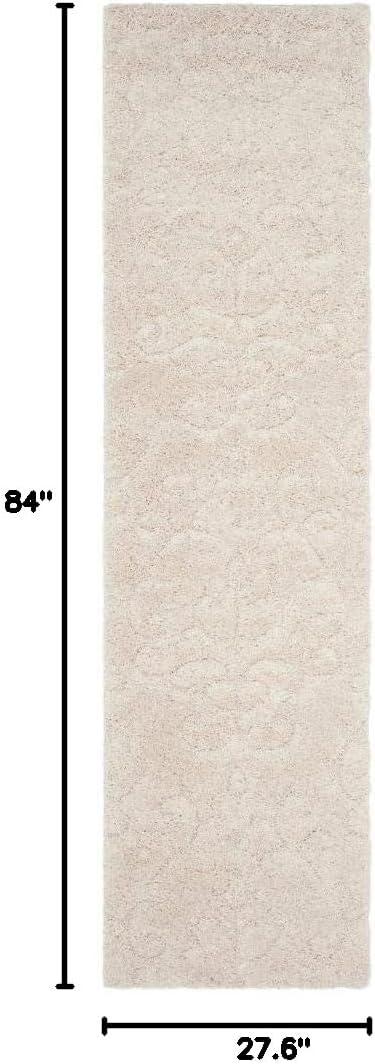 image:imageSAFAVIEH Area Rug 8x10 Florida Shag Collection Large Cream amp Beige Scroll Design NonShedding amp Easy Cleaning Plush Thick Pile Ideal for Living Room Bedroom Dining Space SG4701113Creme