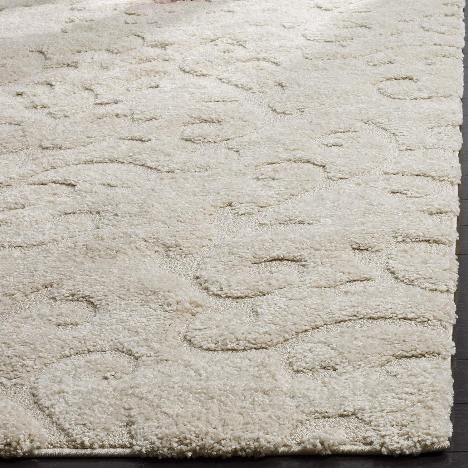 image:imageSAFAVIEH Area Rug 8x10 Florida Shag Collection Large Cream amp Beige Scroll Design NonShedding amp Easy Cleaning Plush Thick Pile Ideal for Living Room Bedroom Dining Space SG4701113Creme