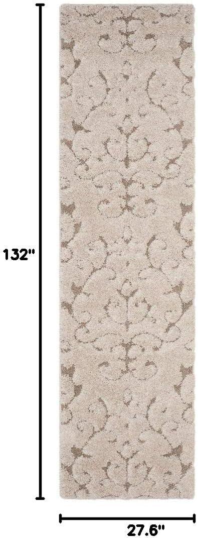 image:imageSAFAVIEH Area Rug 8x10 Florida Shag Collection Large Cream amp Beige Scroll Design NonShedding amp Easy Cleaning Plush Thick Pile Ideal for Living Room Bedroom Dining Space SG4701113CreamBeige