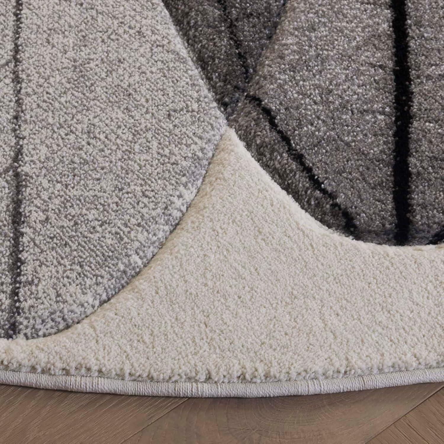 image:imageSAFAVIEH Area Rug 8x10 Hollywood Collection Large Ivory amp Blue MidCentury Modern Design NonShedding amp Easy Cleaning Ideal for Living Room Bedroom Office Dining Space HLW703AIvoryGrey