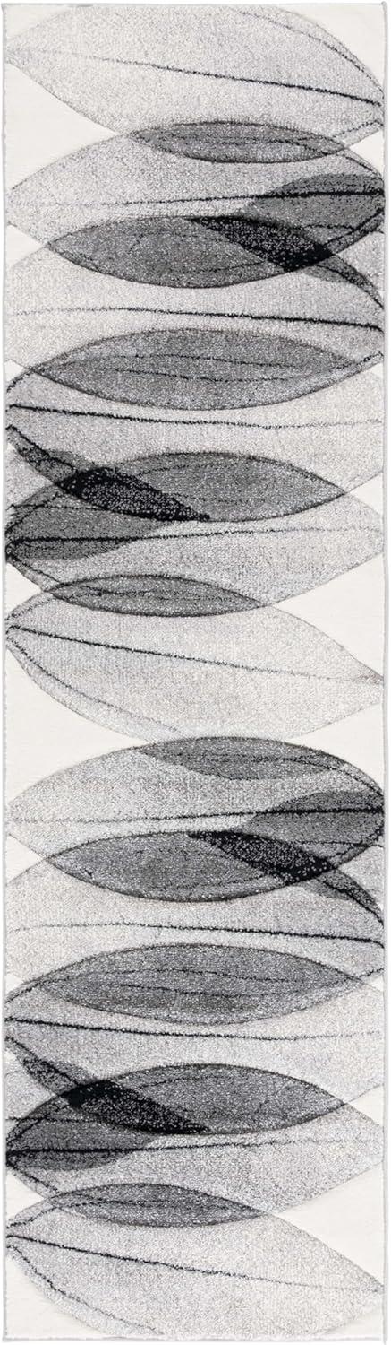image:imageSAFAVIEH Area Rug 8x10 Hollywood Collection Large Ivory amp Blue MidCentury Modern Design NonShedding amp Easy Cleaning Ideal for Living Room Bedroom Office Dining Space HLW703AIvoryGrey