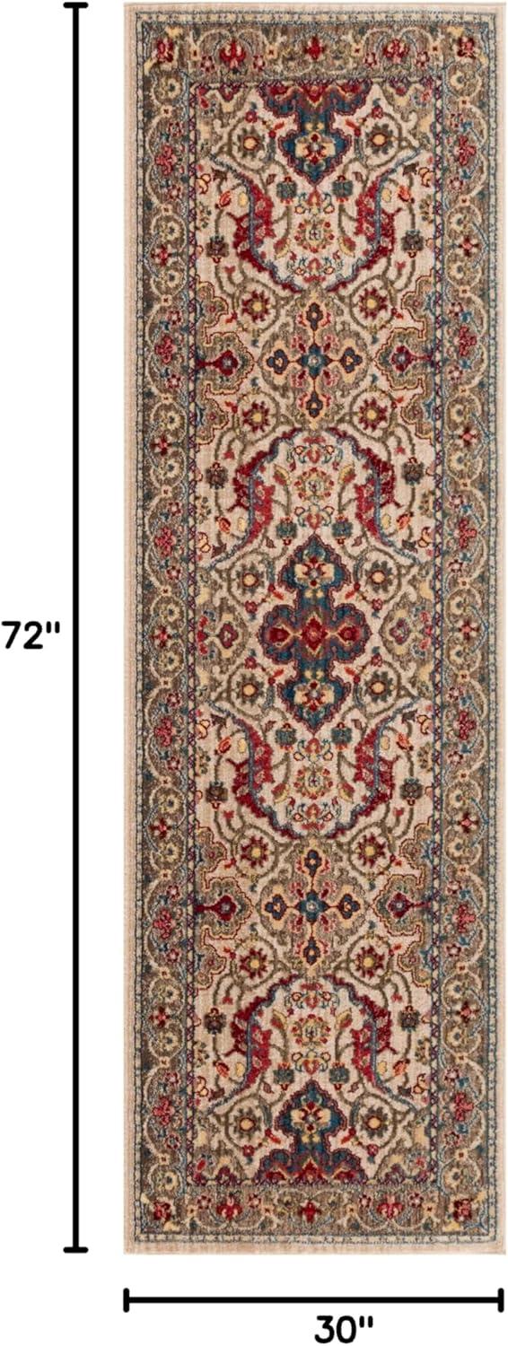 image:imageSAFAVIEH Area Rug 8x10 Kashan Collection Large Ivory amp Taupe Traditional Oriental Design NonShedding amp Easy Cleaning Ideal for Living Room Bedroom Office Dining Space KSN307AIvoryTaupe