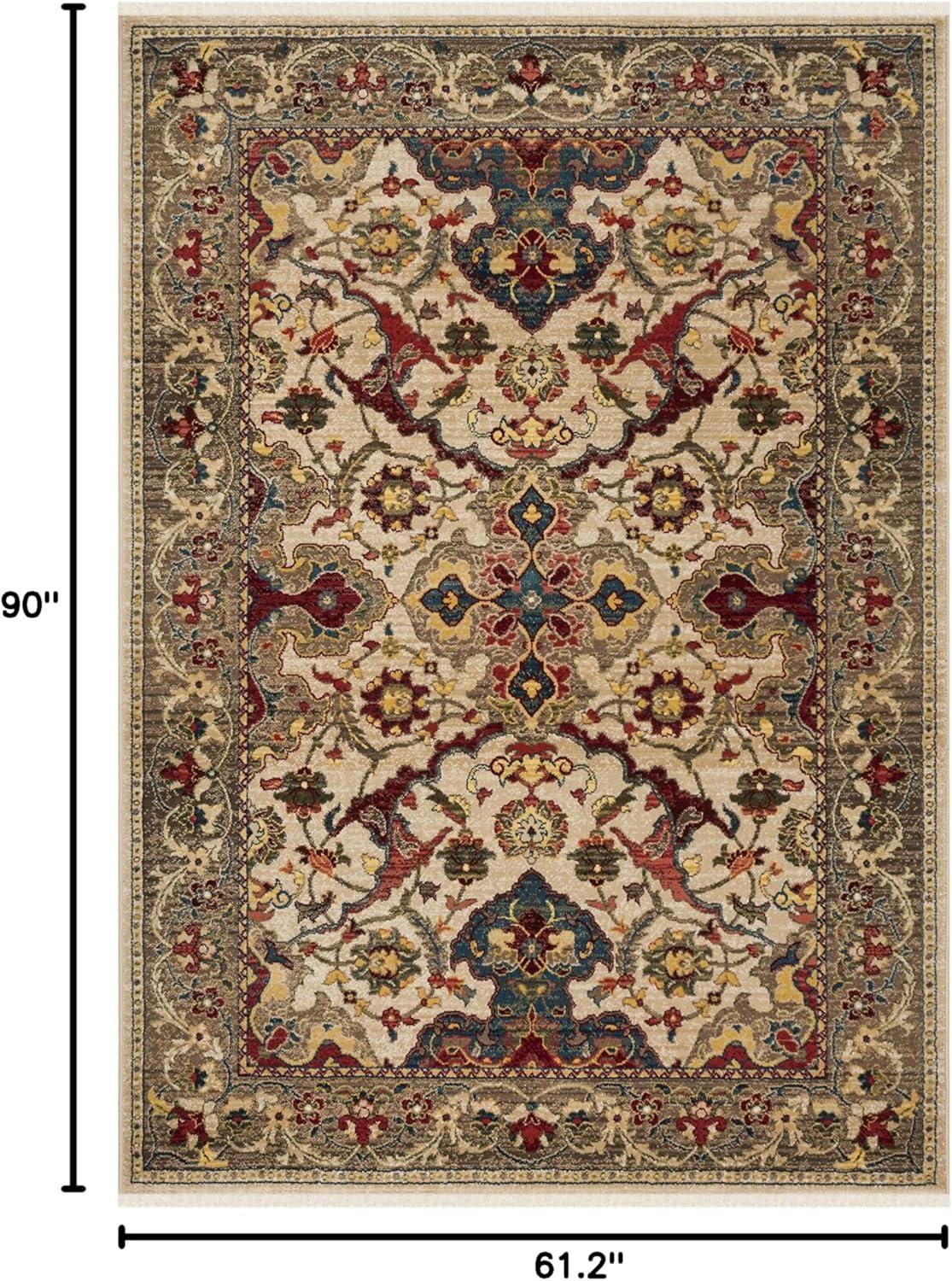 image:imageSAFAVIEH Area Rug 8x10 Kashan Collection Large Ivory amp Taupe Traditional Oriental Design NonShedding amp Easy Cleaning Ideal for Living Room Bedroom Office Dining Space KSN307AIvoryTaupe