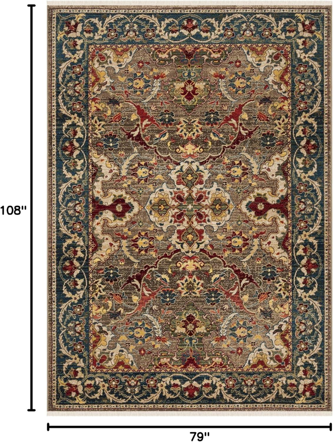 image:imageSAFAVIEH Area Rug 8x10 Kashan Collection Large Ivory amp Taupe Traditional Oriental Design NonShedding amp Easy Cleaning Ideal for Living Room Bedroom Office Dining Space KSN307ATaupeBlue