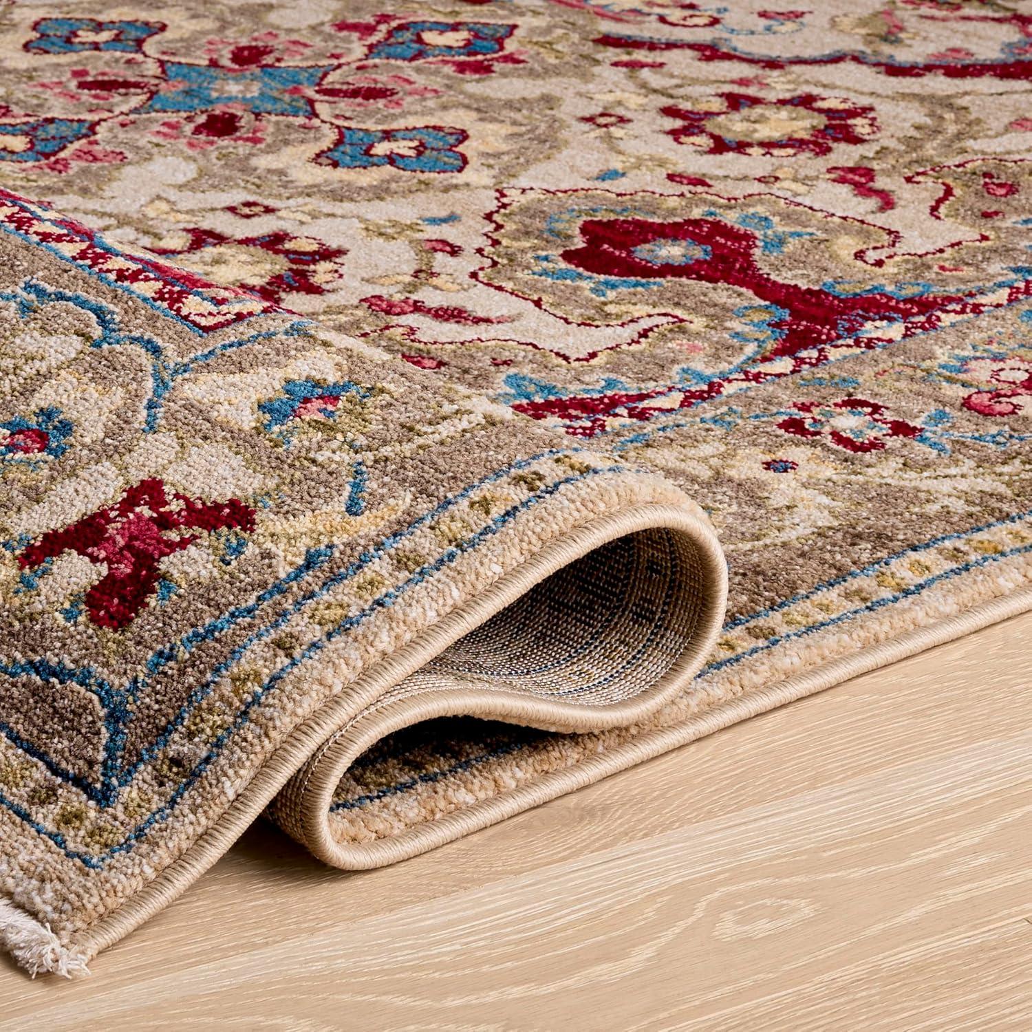 image:imageSAFAVIEH Area Rug 8x10 Kashan Collection Large Ivory amp Taupe Traditional Oriental Design NonShedding amp Easy Cleaning Ideal for Living Room Bedroom Office Dining Space KSN307AIvoryTaupe