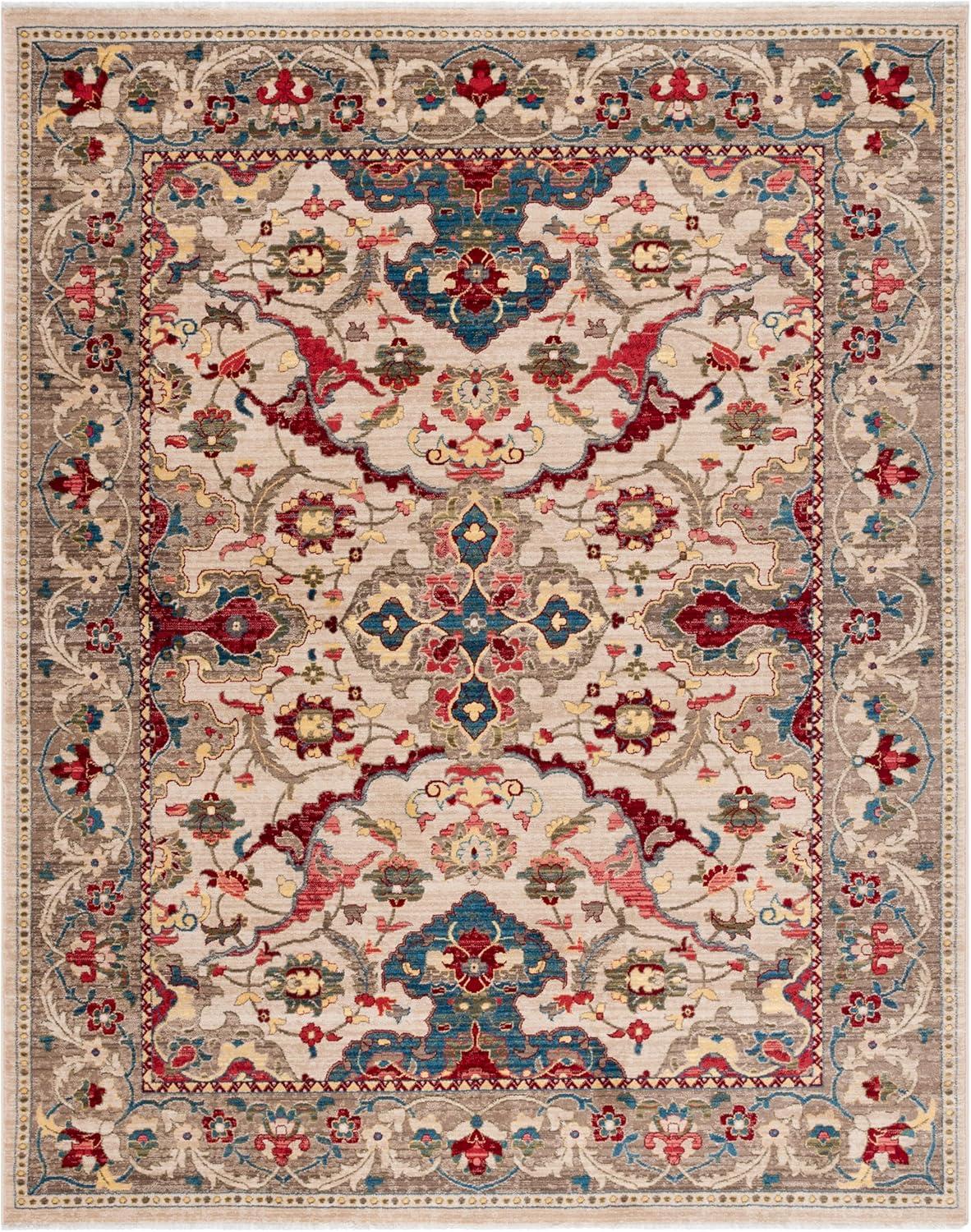 image:imageSAFAVIEH Area Rug 8x10 Kashan Collection Large Ivory amp Taupe Traditional Oriental Design NonShedding amp Easy Cleaning Ideal for Living Room Bedroom Office Dining Space KSN307AIvoryTaupe