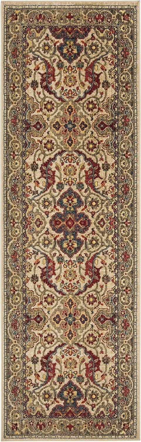 image:imageSAFAVIEH Area Rug 8x10 Kashan Collection Large Ivory amp Taupe Traditional Oriental Design NonShedding amp Easy Cleaning Ideal for Living Room Bedroom Office Dining Space KSN307AIvoryTaupe