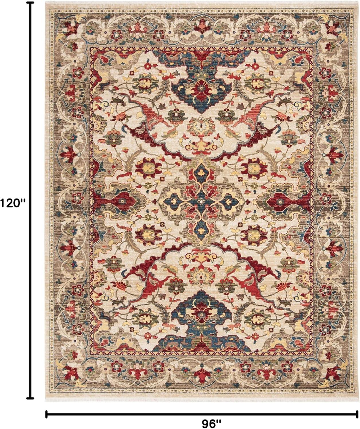 image:imageSAFAVIEH Area Rug 8x10 Kashan Collection Large Ivory amp Taupe Traditional Oriental Design NonShedding amp Easy Cleaning Ideal for Living Room Bedroom Office Dining Space KSN307AIvoryTaupe