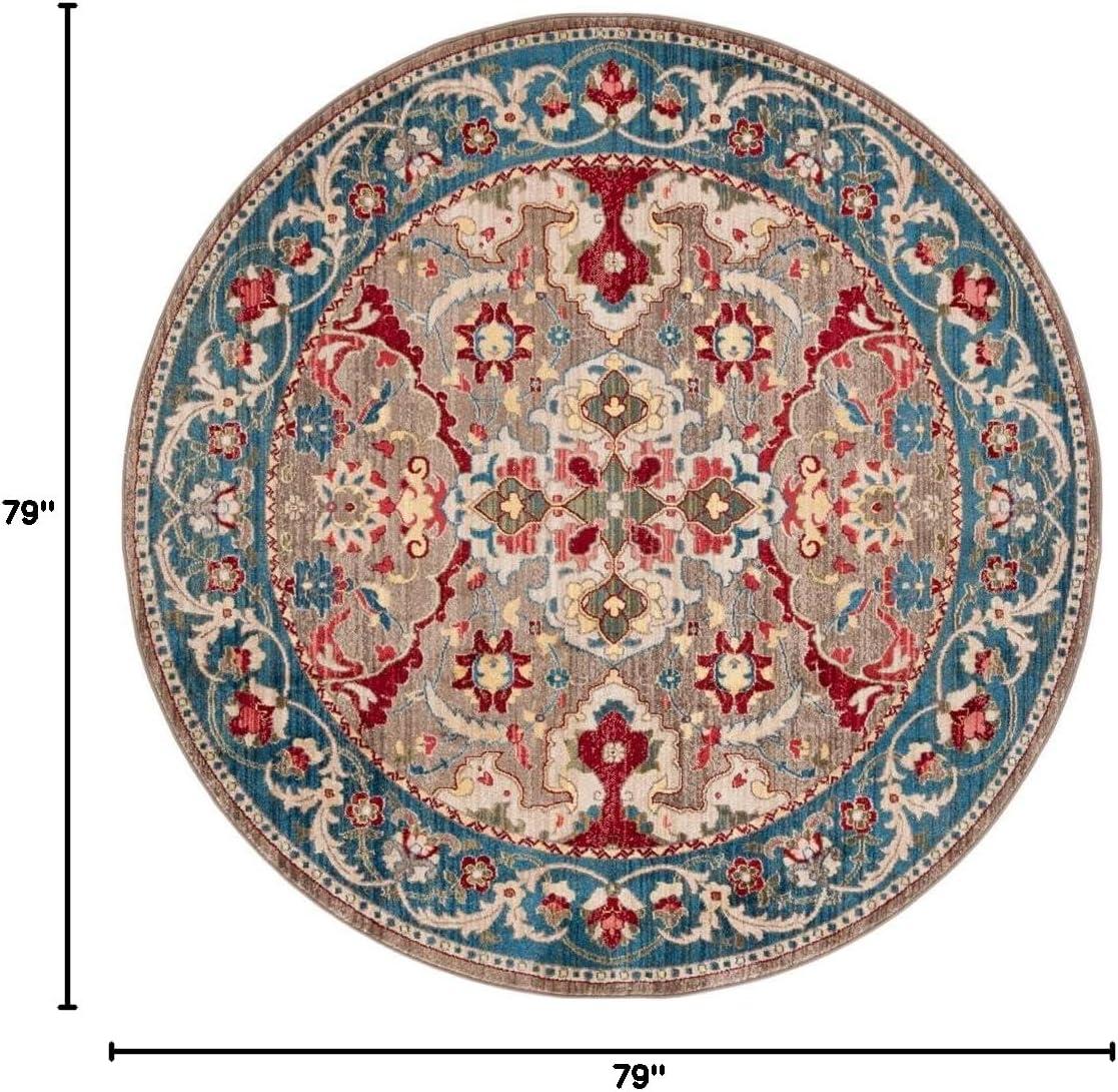 image:imageSAFAVIEH Area Rug 8x10 Kashan Collection Large Ivory amp Taupe Traditional Oriental Design NonShedding amp Easy Cleaning Ideal for Living Room Bedroom Office Dining Space KSN307ATaupeBlue