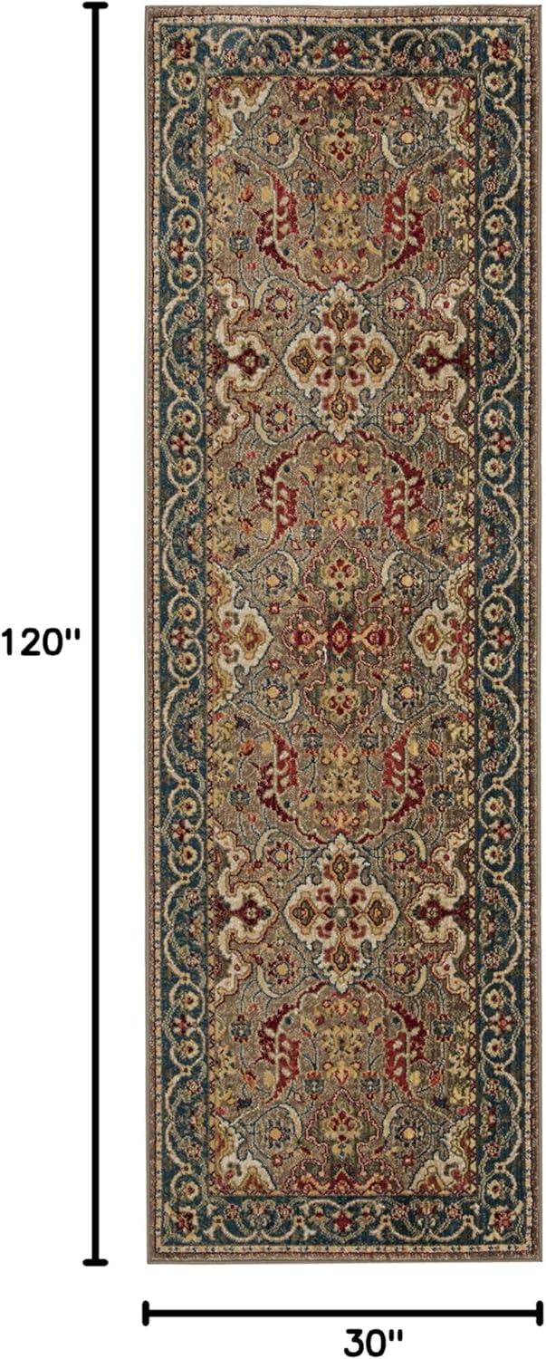 image:imageSAFAVIEH Area Rug 8x10 Kashan Collection Large Ivory amp Taupe Traditional Oriental Design NonShedding amp Easy Cleaning Ideal for Living Room Bedroom Office Dining Space KSN307ATaupeBlue