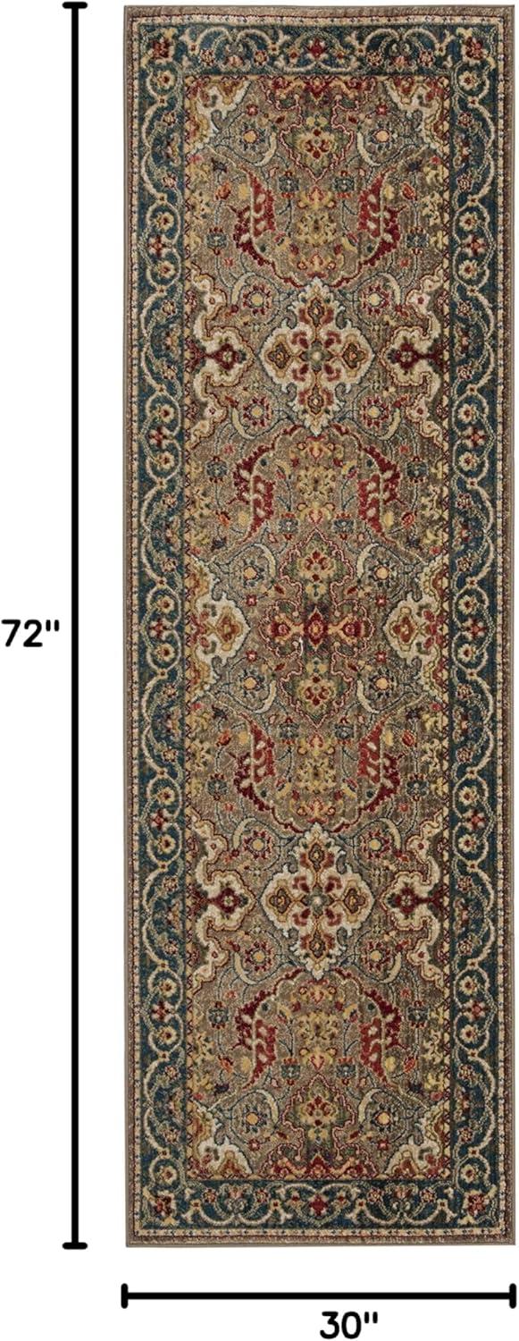 image:imageSAFAVIEH Area Rug 8x10 Kashan Collection Large Ivory amp Taupe Traditional Oriental Design NonShedding amp Easy Cleaning Ideal for Living Room Bedroom Office Dining Space KSN307ATaupeBlue
