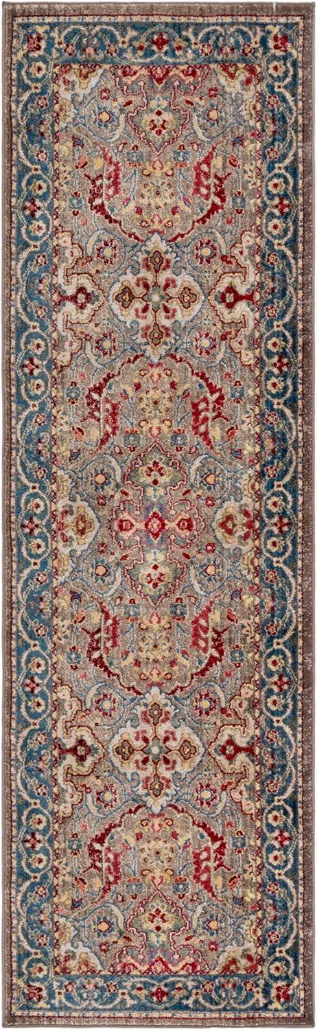 image:imageSAFAVIEH Area Rug 8x10 Kashan Collection Large Ivory amp Taupe Traditional Oriental Design NonShedding amp Easy Cleaning Ideal for Living Room Bedroom Office Dining Space KSN307ATaupeBlue