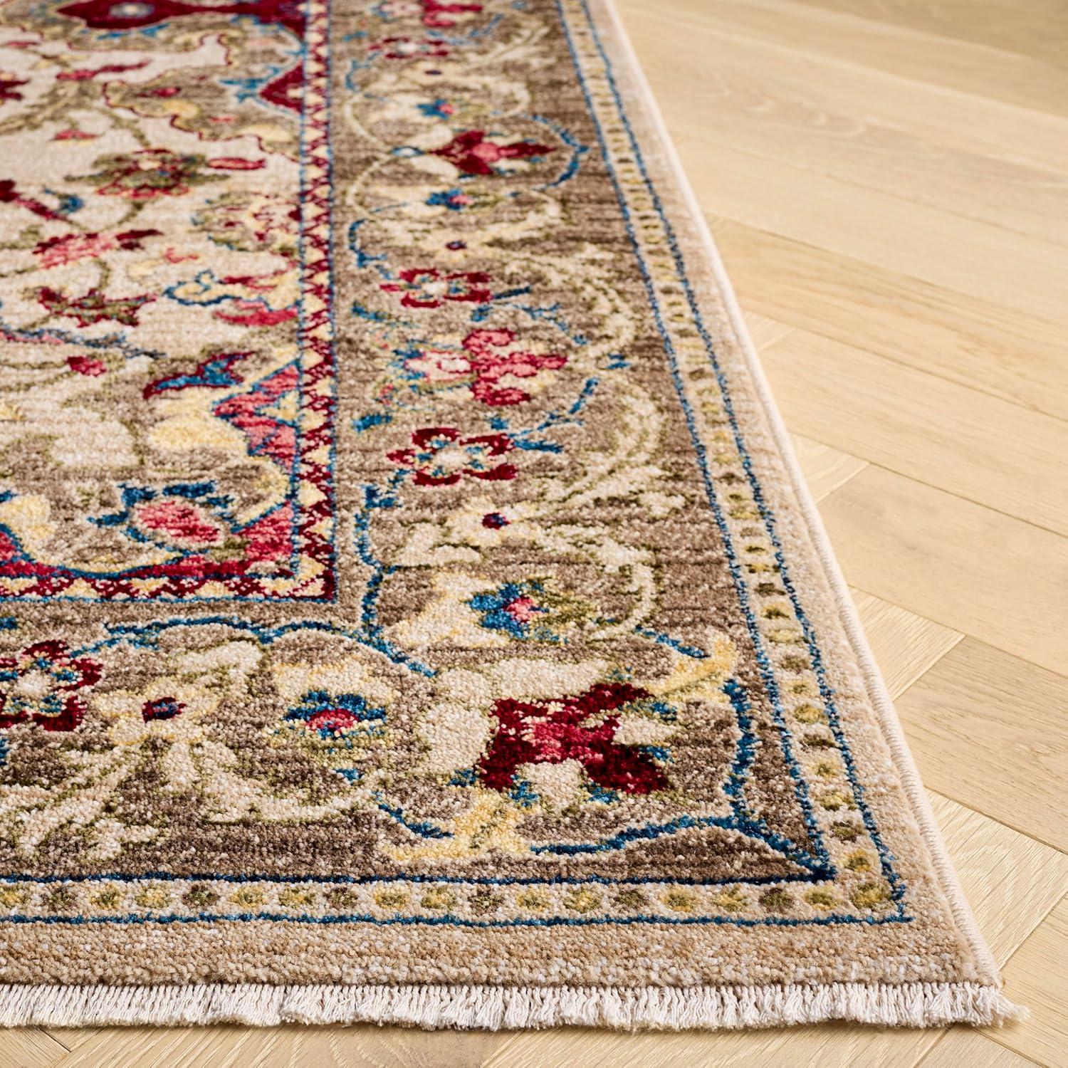 image:imageSAFAVIEH Area Rug 8x10 Kashan Collection Large Ivory amp Taupe Traditional Oriental Design NonShedding amp Easy Cleaning Ideal for Living Room Bedroom Office Dining Space KSN307AIvoryTaupe