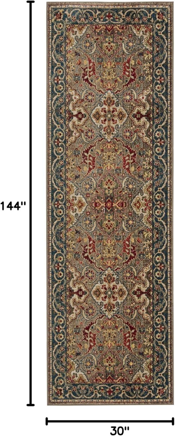 image:imageSAFAVIEH Area Rug 8x10 Kashan Collection Large Ivory amp Taupe Traditional Oriental Design NonShedding amp Easy Cleaning Ideal for Living Room Bedroom Office Dining Space KSN307ATaupeBlue