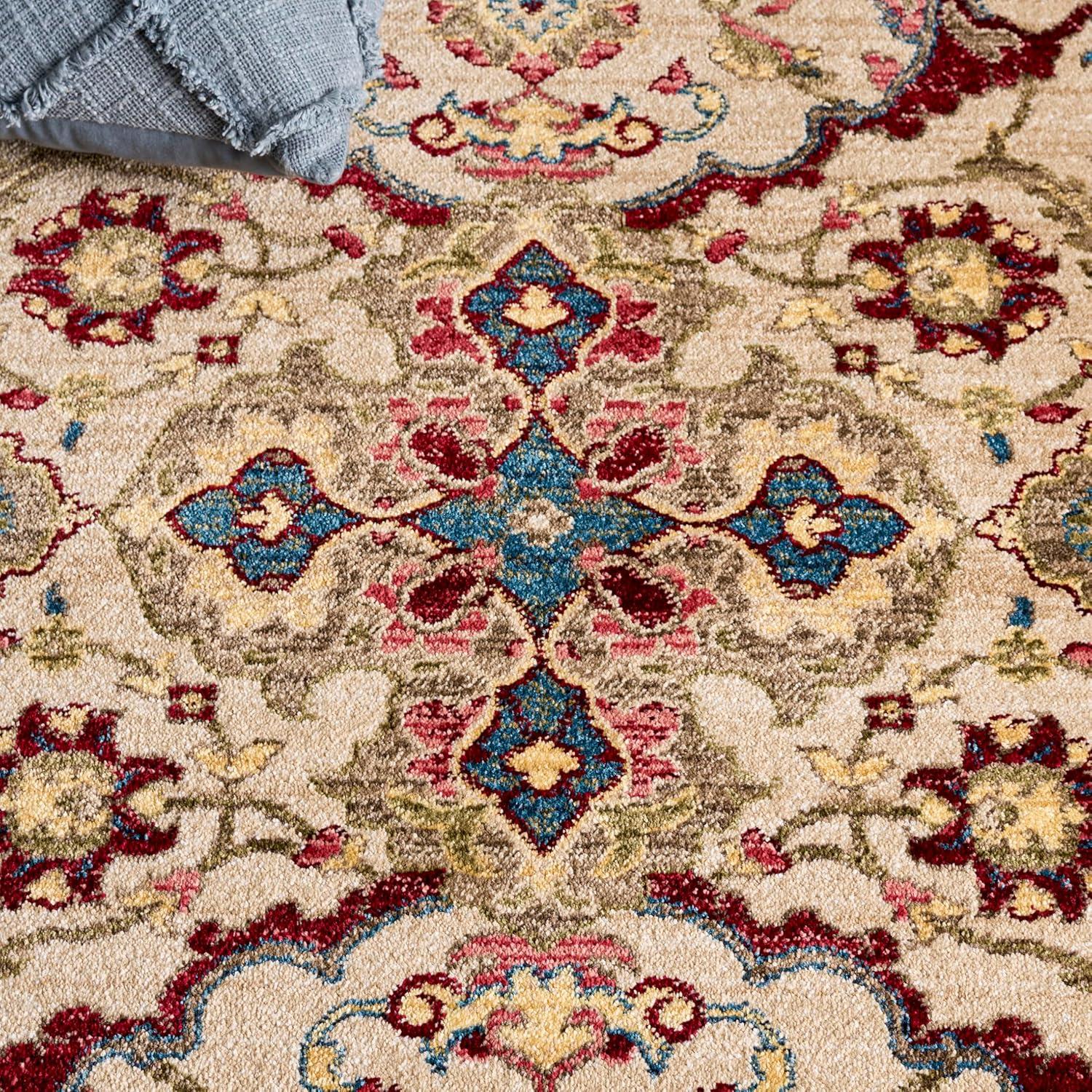 image:imageSAFAVIEH Area Rug 8x10 Kashan Collection Large Ivory amp Taupe Traditional Oriental Design NonShedding amp Easy Cleaning Ideal for Living Room Bedroom Office Dining Space KSN307AIvoryTaupe