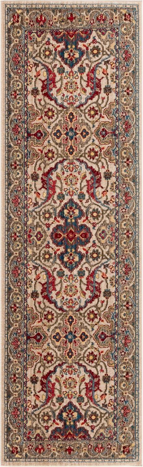 image:imageSAFAVIEH Area Rug 8x10 Kashan Collection Large Ivory amp Taupe Traditional Oriental Design NonShedding amp Easy Cleaning Ideal for Living Room Bedroom Office Dining Space KSN307AIvoryTaupe