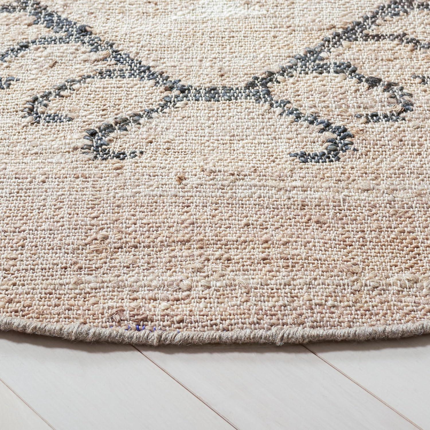 image:imageSAFAVIEH Area Rug 8x10 Kilim Collection Large Grey amp Black Handmade Flat Weave Jute Ideal for Living Room Bedroom Office Dining Space KLM762FGreyBlack