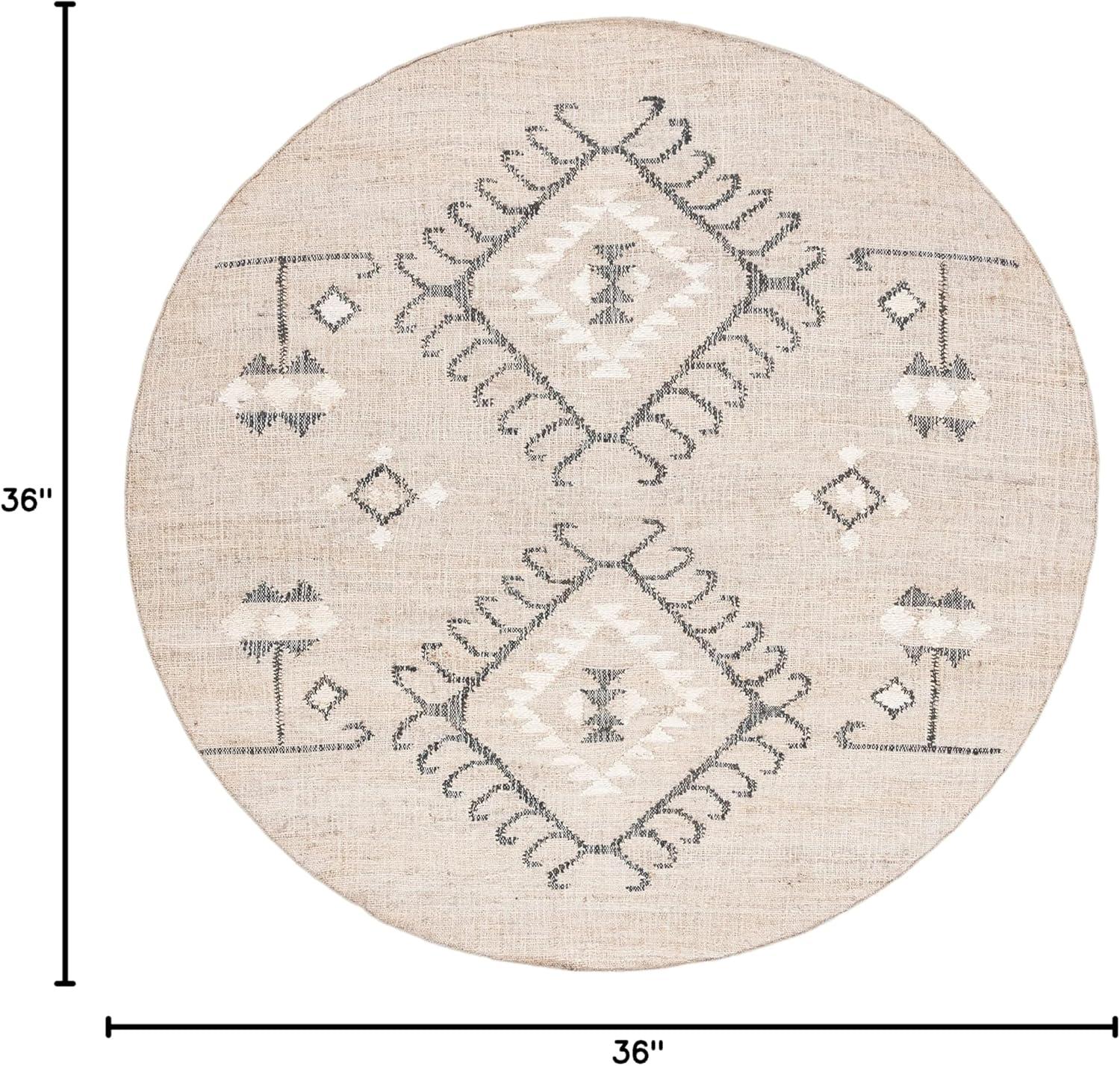 image:imageSAFAVIEH Area Rug 8x10 Kilim Collection Large Grey amp Black Handmade Flat Weave Jute Ideal for Living Room Bedroom Office Dining Space KLM762FGreyBlack