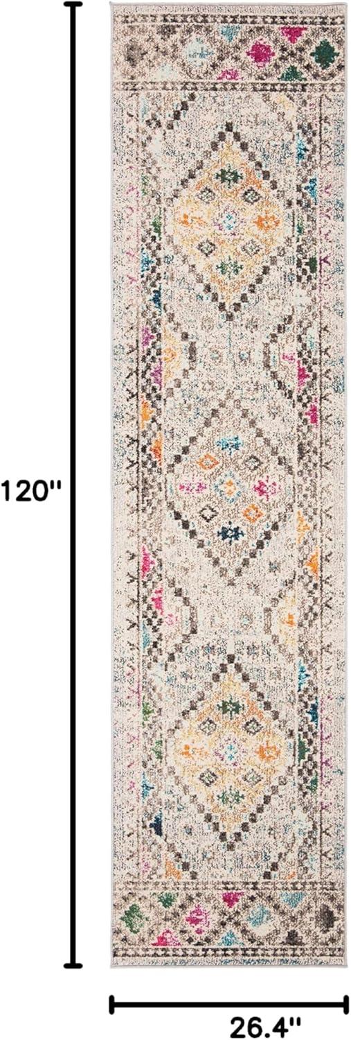 image:imageSAFAVIEH Area Rug 8x10 Madison Collection Large Black amp Yellow Boho Diamond Distressed Design NonShedding amp Easy Cleaning Ideal for Living Room Bedroom Office Dining Space MAD418ZGreyYellow