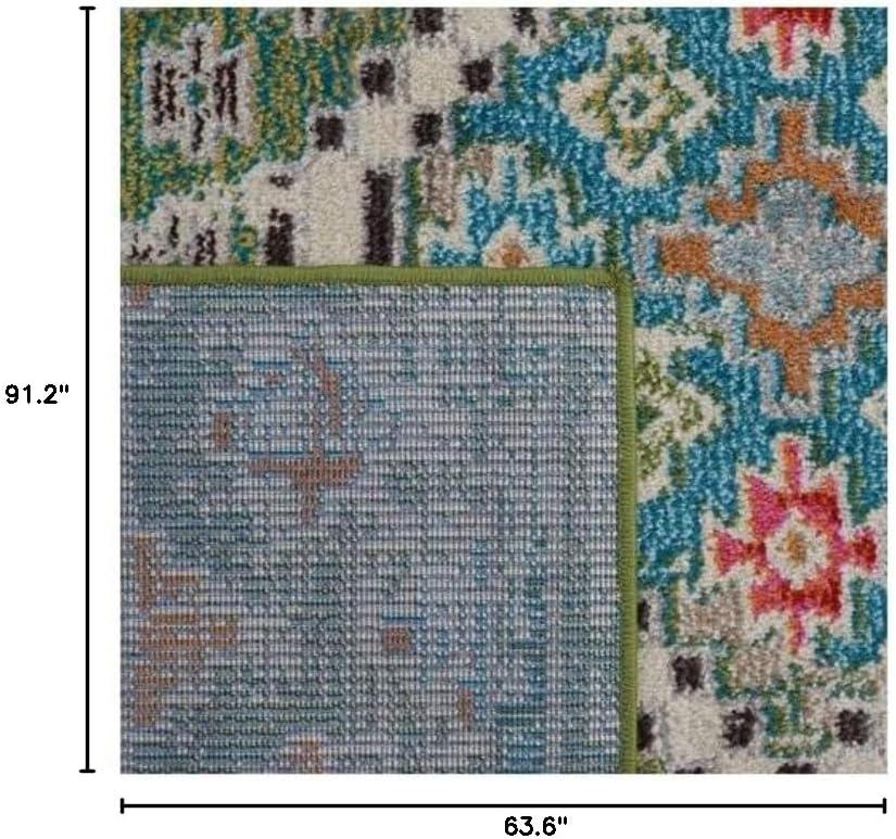 image:imageSAFAVIEH Area Rug 8x10 Madison Collection Large Black amp Yellow Boho Diamond Distressed Design NonShedding amp Easy Cleaning Ideal for Living Room Bedroom Office Dining Space MAD418ZGreenBeige