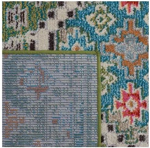 image:imageSAFAVIEH Area Rug 8x10 Madison Collection Large Black amp Yellow Boho Diamond Distressed Design NonShedding amp Easy Cleaning Ideal for Living Room Bedroom Office Dining Space MAD418ZGreenBeige