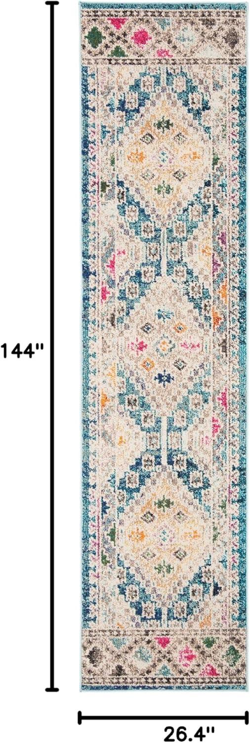 image:imageSAFAVIEH Area Rug 8x10 Madison Collection Large Black amp Yellow Boho Diamond Distressed Design NonShedding amp Easy Cleaning Ideal for Living Room Bedroom Office Dining Space MAD418ZDark BlueYellow
