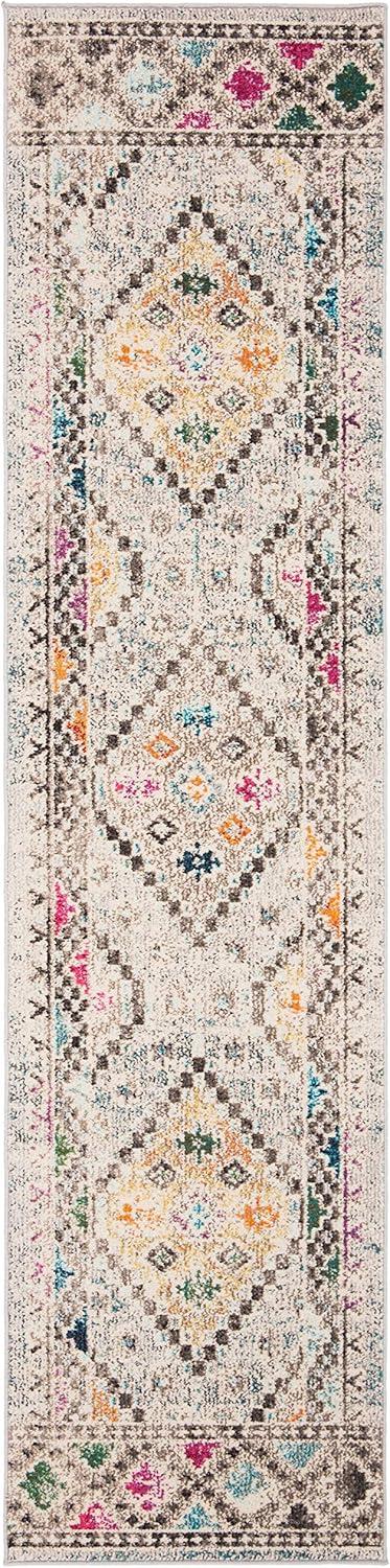 image:imageSAFAVIEH Area Rug 8x10 Madison Collection Large Black amp Yellow Boho Diamond Distressed Design NonShedding amp Easy Cleaning Ideal for Living Room Bedroom Office Dining Space MAD418ZGreyYellow