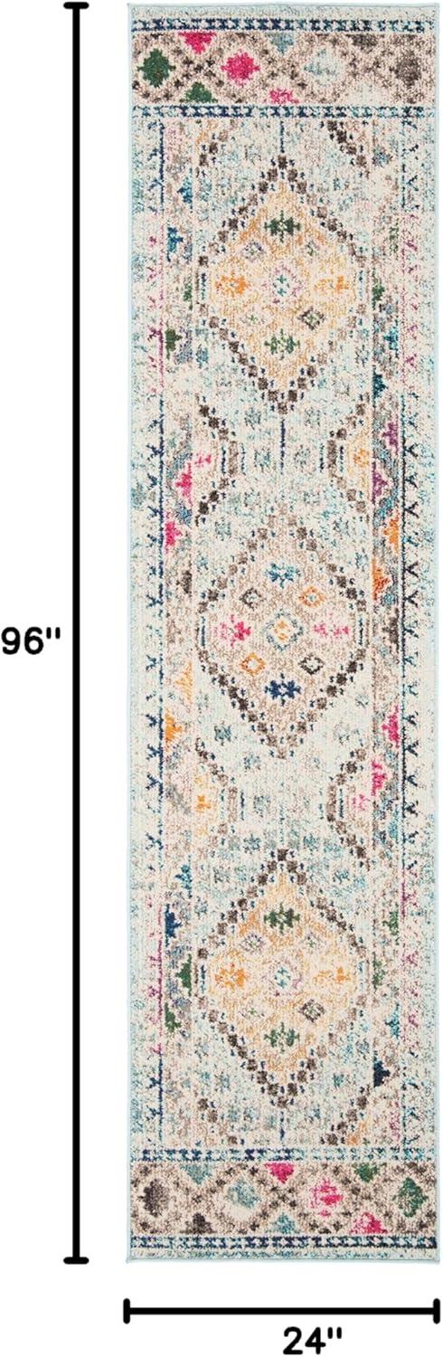 image:imageSAFAVIEH Area Rug 8x10 Madison Collection Large Black amp Yellow Boho Diamond Distressed Design NonShedding amp Easy Cleaning Ideal for Living Room Bedroom Office Dining Space MAD418ZBlueYellow