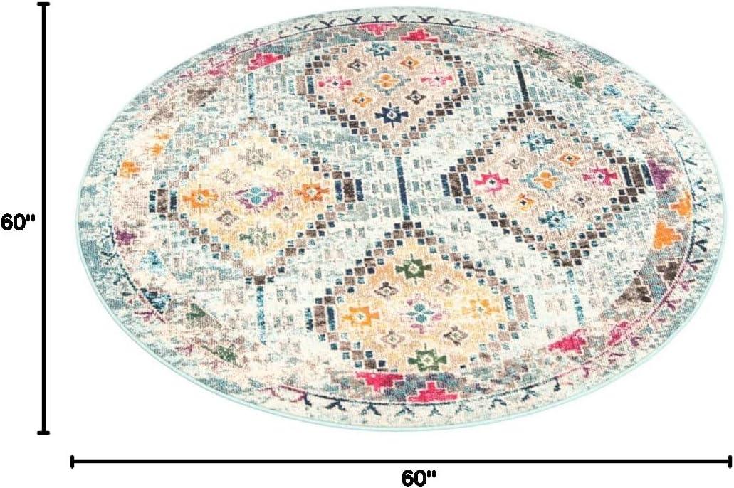 image:imageSAFAVIEH Area Rug 8x10 Madison Collection Large Black amp Yellow Boho Diamond Distressed Design NonShedding amp Easy Cleaning Ideal for Living Room Bedroom Office Dining Space MAD418ZBlueYellow