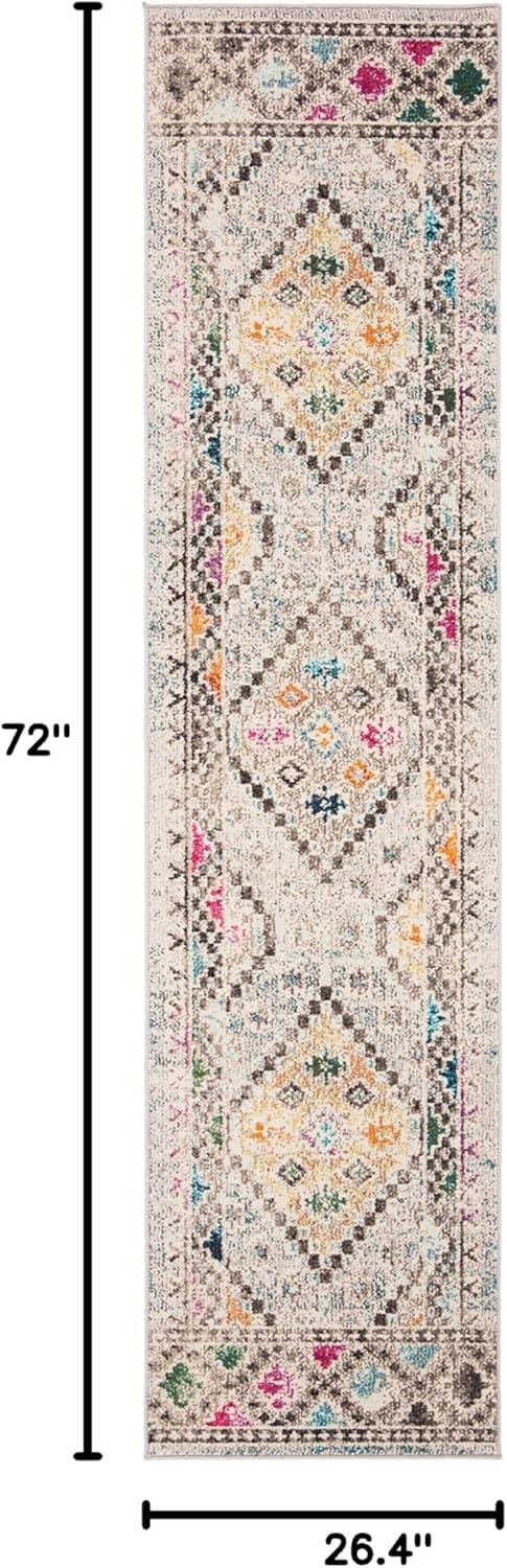 image:imageSAFAVIEH Area Rug 8x10 Madison Collection Large Black amp Yellow Boho Diamond Distressed Design NonShedding amp Easy Cleaning Ideal for Living Room Bedroom Office Dining Space MAD418ZGreyYellow