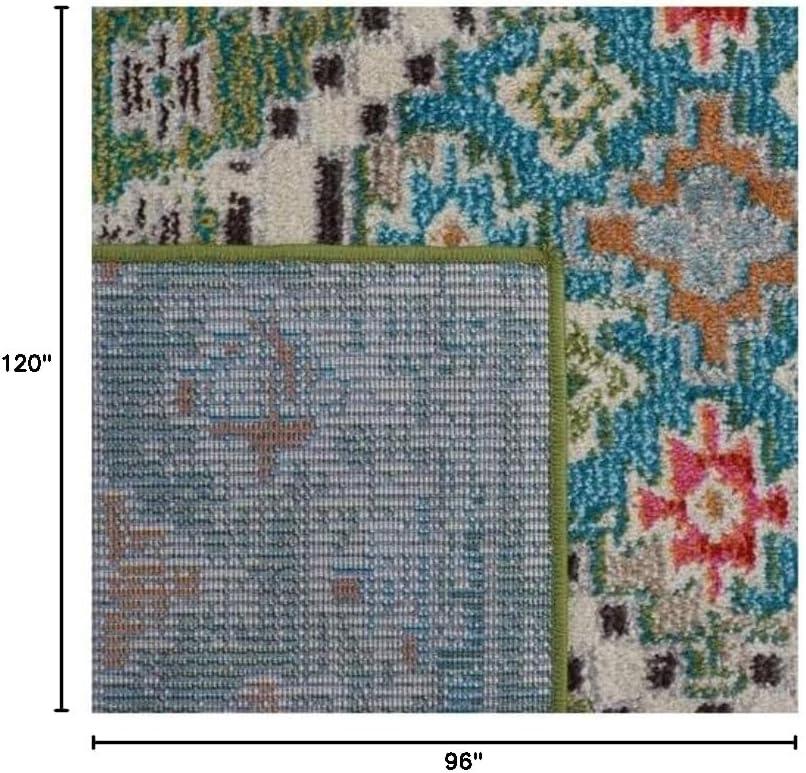 image:imageSAFAVIEH Area Rug 8x10 Madison Collection Large Black amp Yellow Boho Diamond Distressed Design NonShedding amp Easy Cleaning Ideal for Living Room Bedroom Office Dining Space MAD418ZGreenBeige